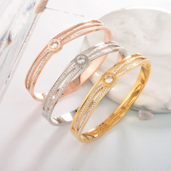 Pulseras de acero quirurgico zicornia  ZC-0531