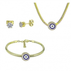 Pande de acero inoxidable Charms conjunto de joyas   PDS303