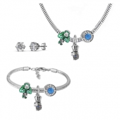 Pande de acero inoxidable Charms conjunto de joyas   PDS283